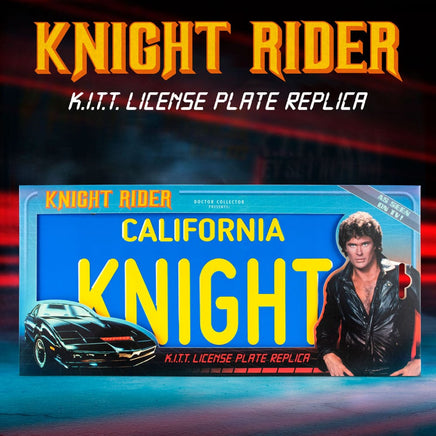 Replica Targa License Plate Supercar Kitt Knight Rider