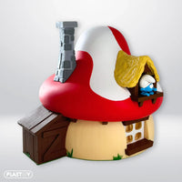Salvadanaio Money Bank Puffi The Smurfs Mushroom House
