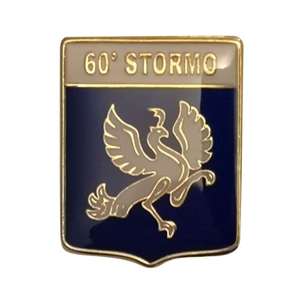 Spilla in metallo smaltato 60° Stormo Aeronautica Militare