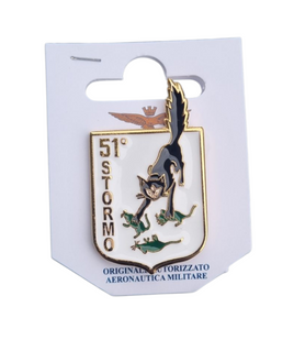 Spilla in metallo smaltato 51° Stormo Aeronautica Militare