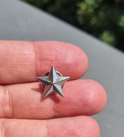 Spilla stella argentata ufficiale militare u.s. army esercito