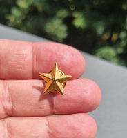 Spilla stella dorata ufficiale militare u.s. army esercito