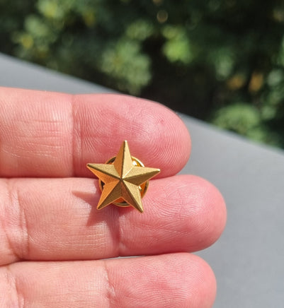 Spilla stella dorata ufficiale militare u.s. army esercito