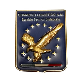 Spilla in metallo smaltato Comando Logistico Aeronautica Militare