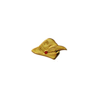Spilla Distintivo Cappello Alpino Nappina Rossa Prodotto Ufficiale