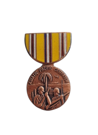 Spilla Medaglia Guerra dell'Asia e del Pacifico Thomas Hudson Jones US Army
