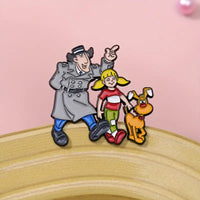 Spilla in metallo smaltato Cartoon Ispettore Gadget
