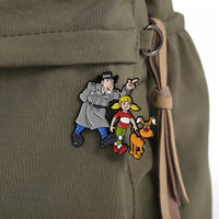 Spilla in metallo smaltato Cartoon Ispettore Gadget
