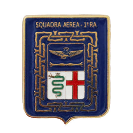 Spilla in metallo smaltato Squadra Aerea 1° Regione Aerea Aeronautica Militare