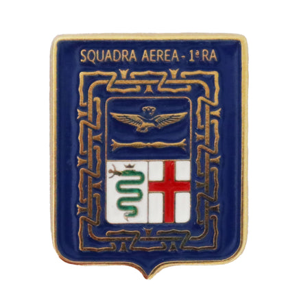 Spilla in metallo smaltato Squadra Aerea 1° Regione Aerea Aeronautica Militare