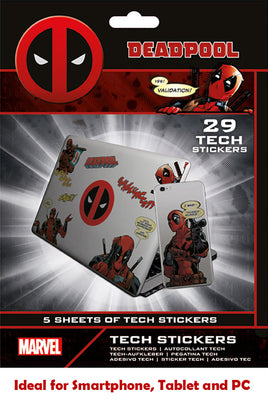 Set 29 Adesivi Stickers Marvel Deadpool