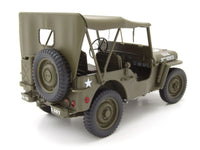 Modellino Jeep Willys U.S. Army 1945 Scala 1/18 Soft Top Version