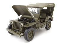 Modellino Jeep Willys U.S. Army 1945 Scala 1/18 Soft Top Version