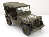 Modellino Jeep Willys U.S. Army 1945 Scala 1/18 Soft Top Version