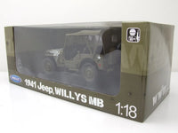 Modellino Jeep Willys U.S. Army 1945 Scala 1/18 Soft Top Version