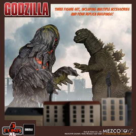 Box Set Deluxe Action Figure 5 Points Mezco Godzilla vs Hedorah
