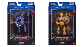 Set 2 Action Figure He-man & Skeletor Revelation Master of the Universe