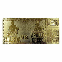 Replica-Ticket zum 45-jährigen Jubiläum für das Spiel Rocky Balboa gegen Apollo Creed