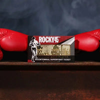 Replica ticket 45th Anniversary match Rocky Balboa vs Apollo Creed ticket