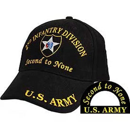 US Army 2nd Infantry Division embroidered military cap