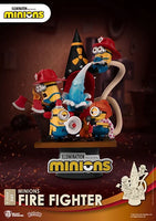 Statua Diorama Minions Firefighters Pompieri