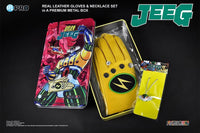 Kotetsu Jeeg Robot Metal Box Limited Edition Gloves and Necklace Set