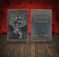 Lingotto in metallo Marvel l'Incredibile Hulk Limited Edition