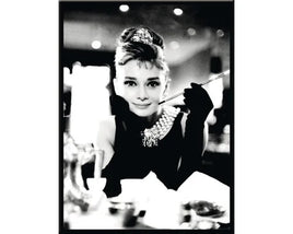 Magnete calamita frigo in alluminio Audrey Hepburn