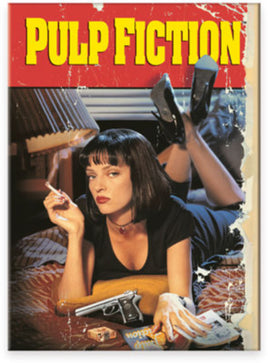 Pulp Fitcion aluminum fridge magnet