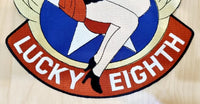 Maxi Patch Pin Up Nose Art Lucky Eight U.S. Air Force Usaf