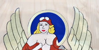 Maxi Patch Pin Up Nose Art Lucky Eight U.S. Air Force Usaf