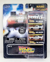 Set 3 Nano Diecast Delorean Models Back to the Future 1/65 Limited Edition