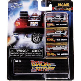 Set 3 Modellini Nano Diecast Delorean Ritorno al Futuro 1/65 Limited Edition