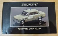 Modellino Alfa Romeo Giulia Polizia 1970 Minichamps 1/18