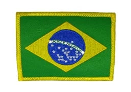 Iron-on embroidered Flag Brazil