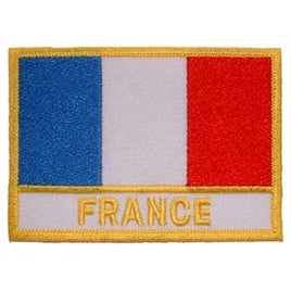 Iron-on embroidered Flag France