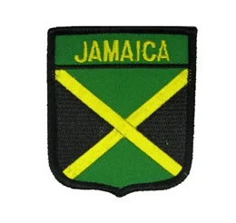 Iron-on embroidered Flag Jamaica Shield