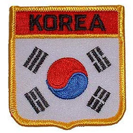Iron-on embroidered Flag Korea Shield