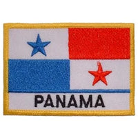 Iron-on embroidered Flag Panama