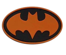 Gummierter Aufnäher Batman Ghotam City Orange