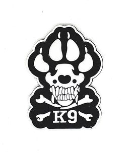 Patch Gommata Polizia Unità Cinofili K9 Fosforescente velcrata