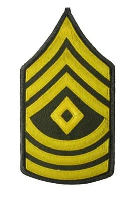 Patch Grade Gallon Military First Sergeant US Army