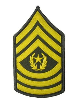 Military Grade Gallon Patch US Army Chief Sergeant Major