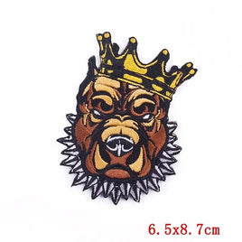 Iron-on Patch Dog Pitbull The King