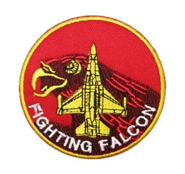 Aufnäher Flugzeug F16 Fighting Falcon US Air Force Usaf