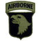 Patch Aquila Paracadutisti Airborne U.S. Army Verde 6x8 cm