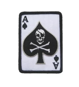 Black US Army Airborne Death Card Patch