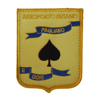 Patch Flughafen Pagliano von Aviano Aeronautica Militare mit Klettverschluss