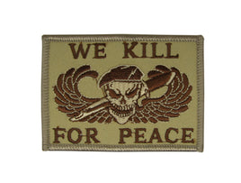 Patch Green Berets We Kill For Peace US Army Desert Storm