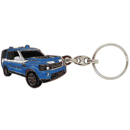 Discovery Police enamelled metal key ring